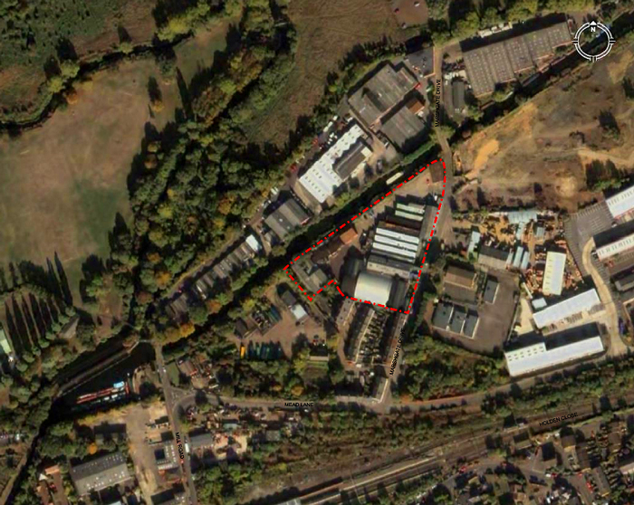 aerial photo of site