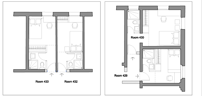 typical layout | small rooms